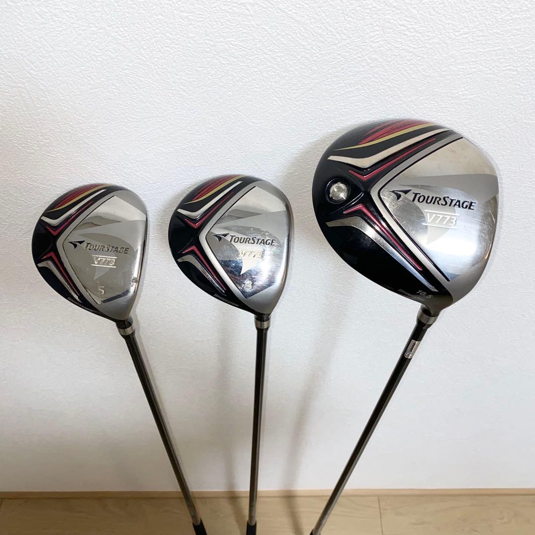 TOURSTAGEゴルフクラブ フルセット☆初心者メンズ右利きキャディバッグ付R