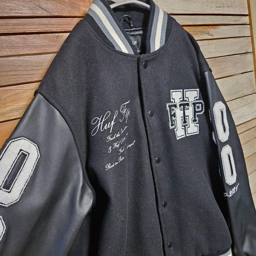 HUF X FTP VARSITY JACKET ジャケット スタジャン L