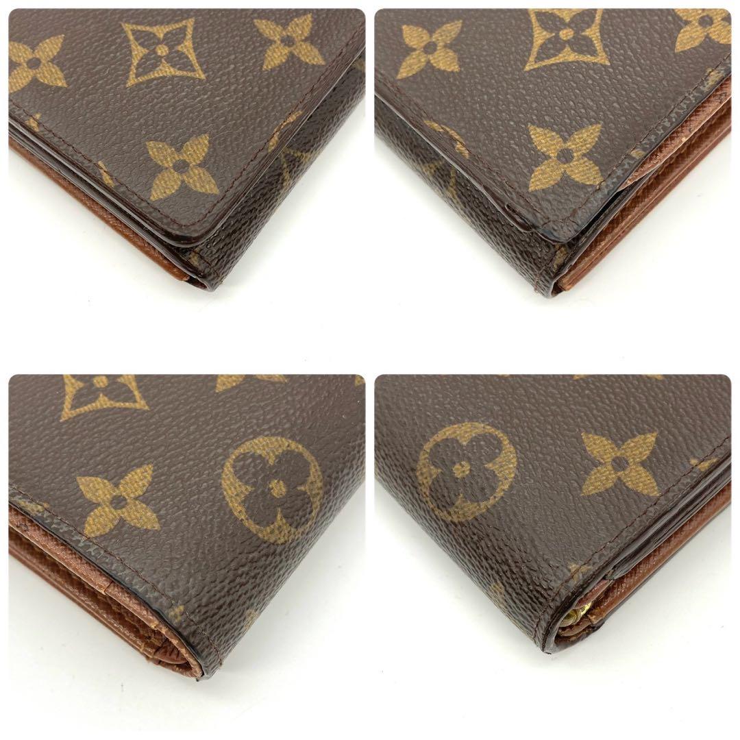 正規品 ルイヴィトン 新型 トレゾール 二つ折り財布 モノグラム