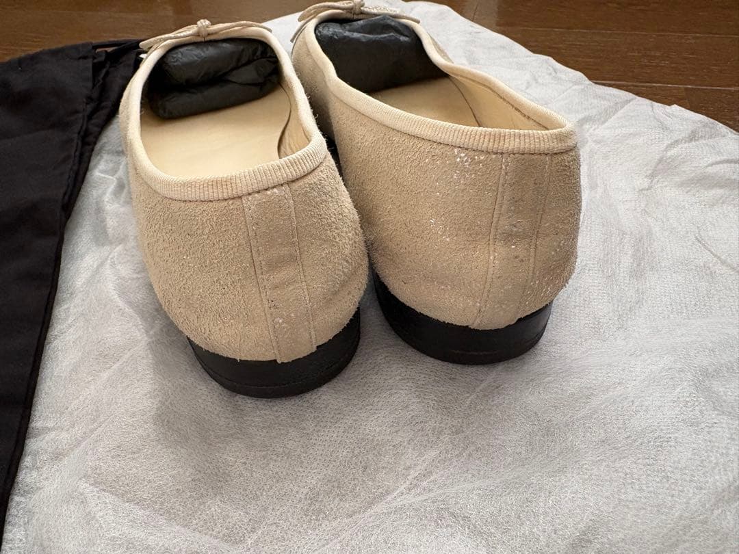 CHANEL フラットシューズ ベージュ/ブラック　39