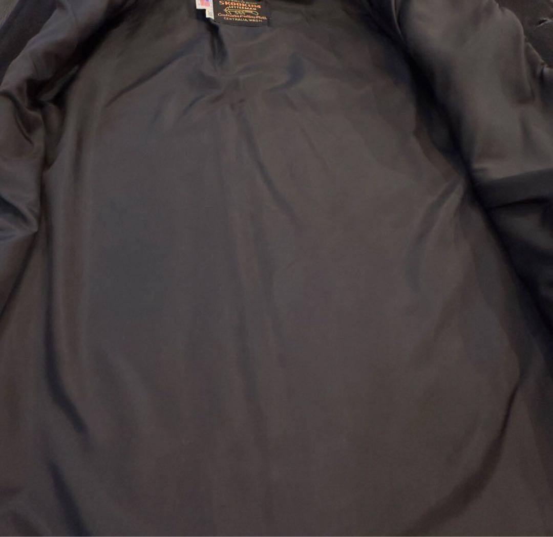 【激レア】SKOOKUM 袖レザーファラオジャケット USA製38スタジャン