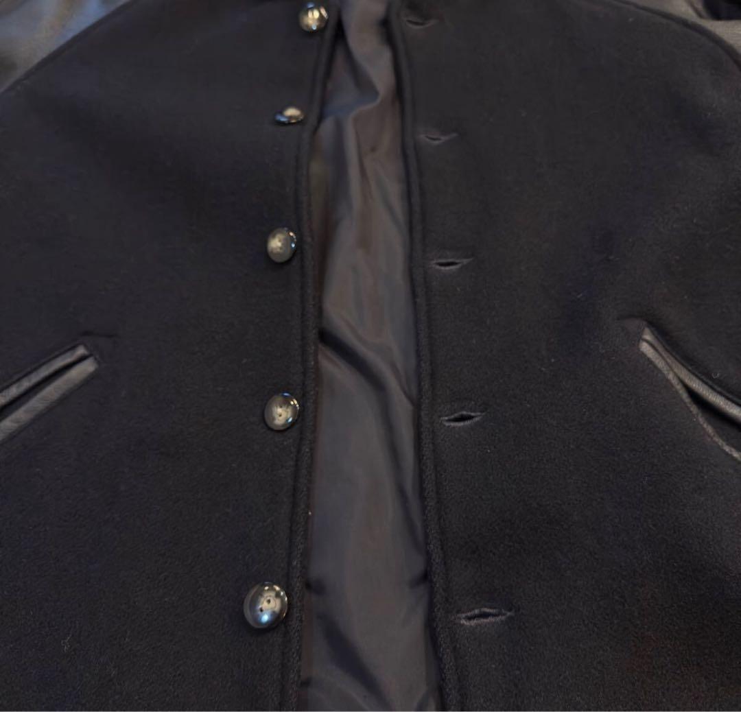 【激レア】SKOOKUM 袖レザーファラオジャケット USA製38スタジャン