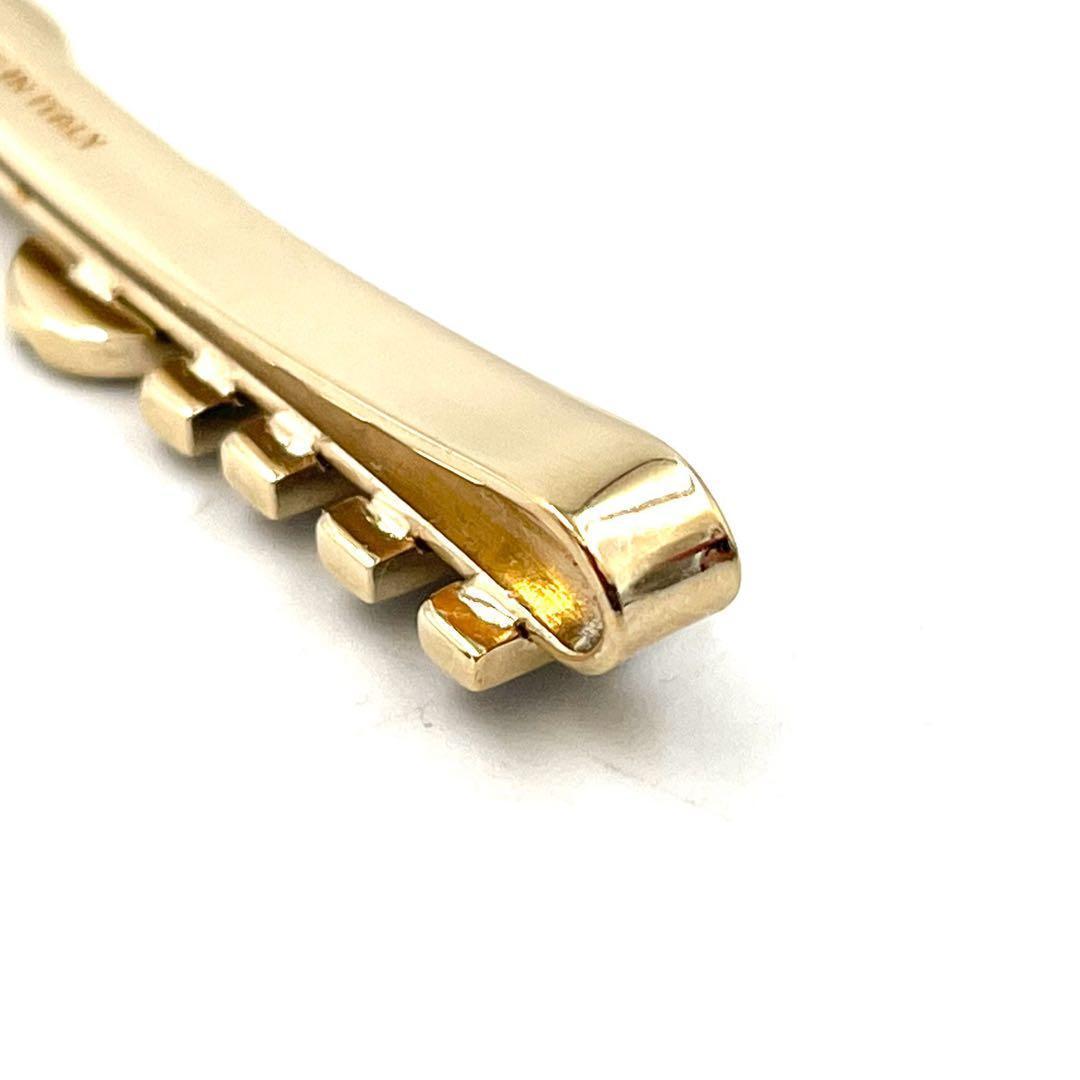 《超美品》MIUMIU ロゴ入り ヘアピン ヘアクリップ ゴールド金具 袋付き