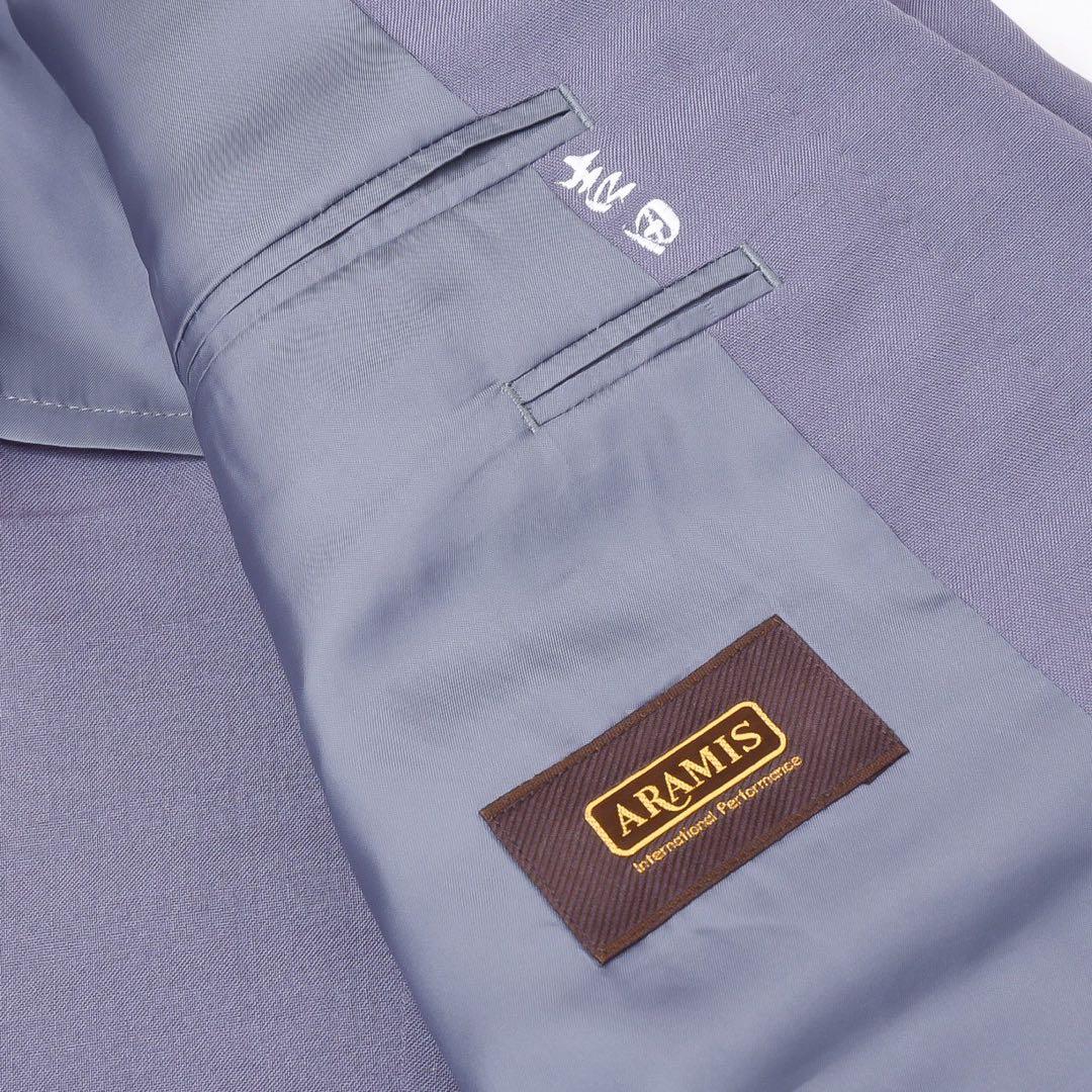 ヴィンテージ パープル カラー 薄紫色 ウール セットアップ スーツ 成人式