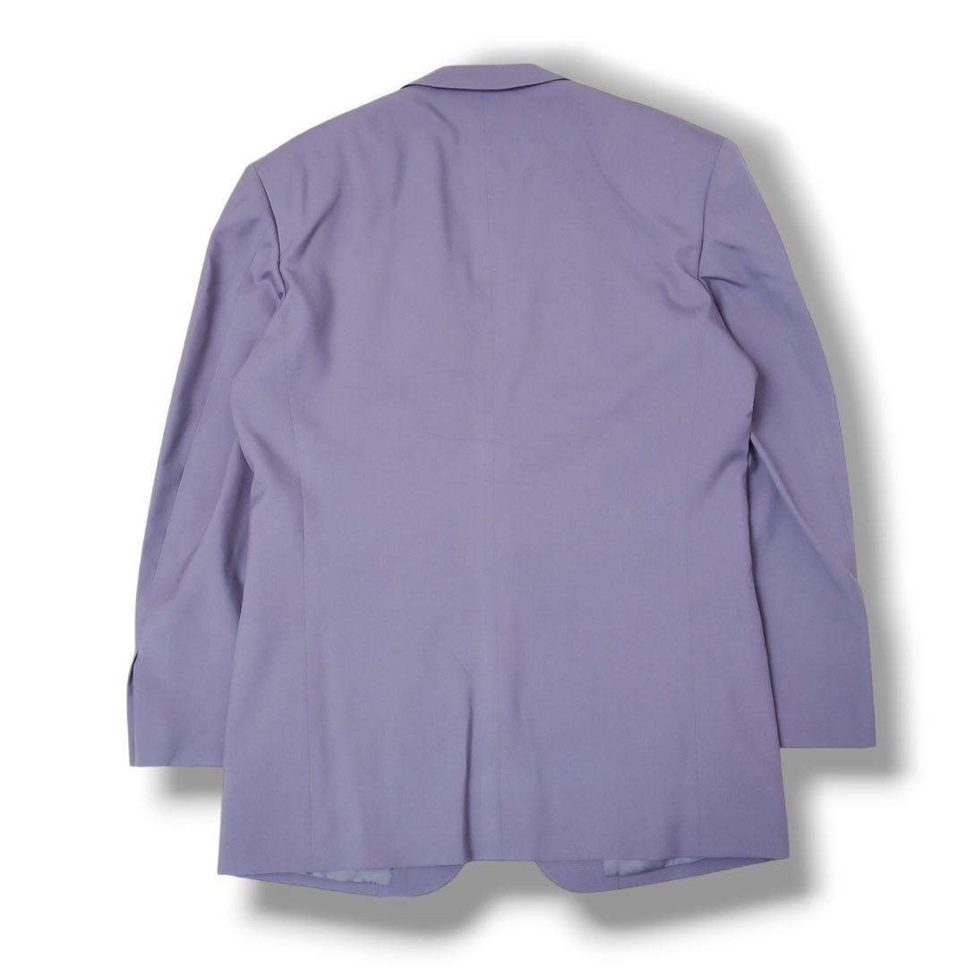 ヴィンテージ パープル カラー 薄紫色 ウール セットアップ スーツ 成人式