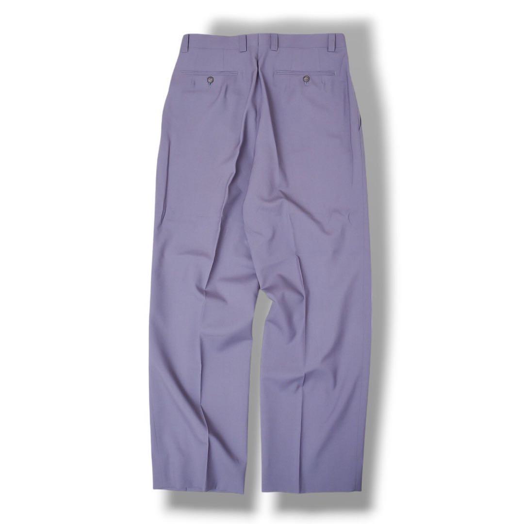 ヴィンテージ パープル カラー 薄紫色 ウール セットアップ スーツ 成人式