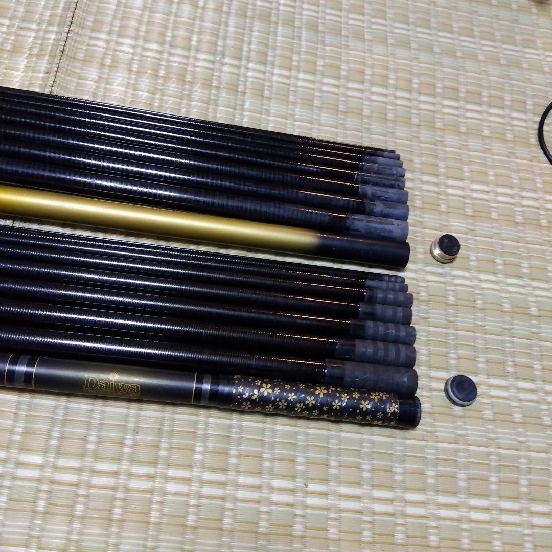 鮎竿2本 Daiwa村雨中硬100 シモツケ抜き竿950