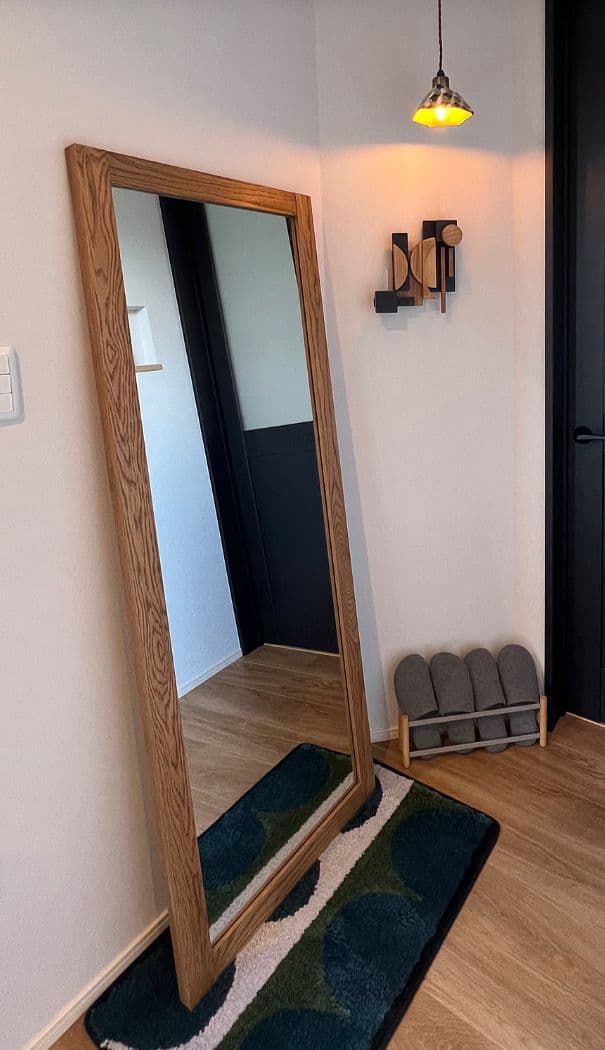 ◆Saw a◆ウニコunico★大型スタンドミラー 木製フレーム シンプル