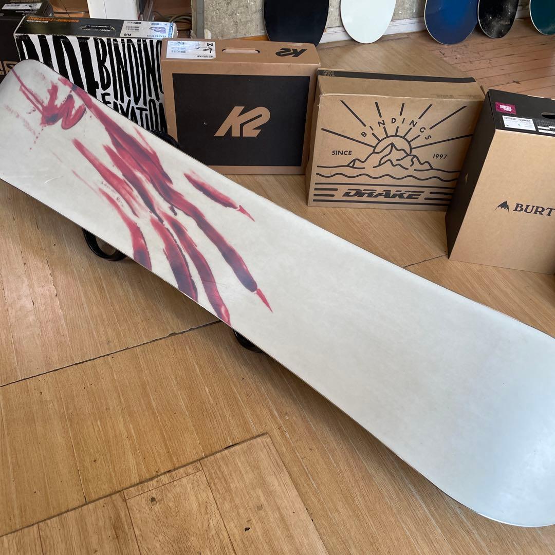 BURTON　バートン最高峰スノーボードセット　最上位ウッドコアドラゴンフライ