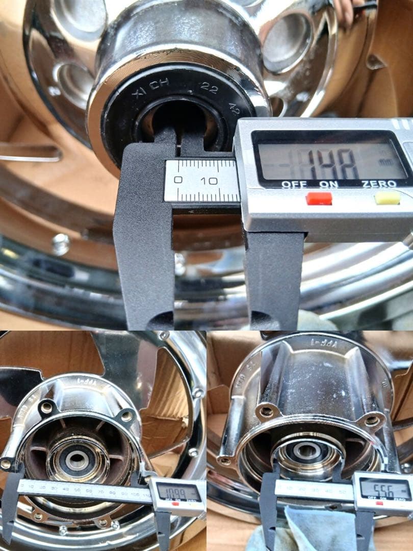 ビックスクーター メッキホイール 13インチ ヤマハ　マジェスティ　マグザム