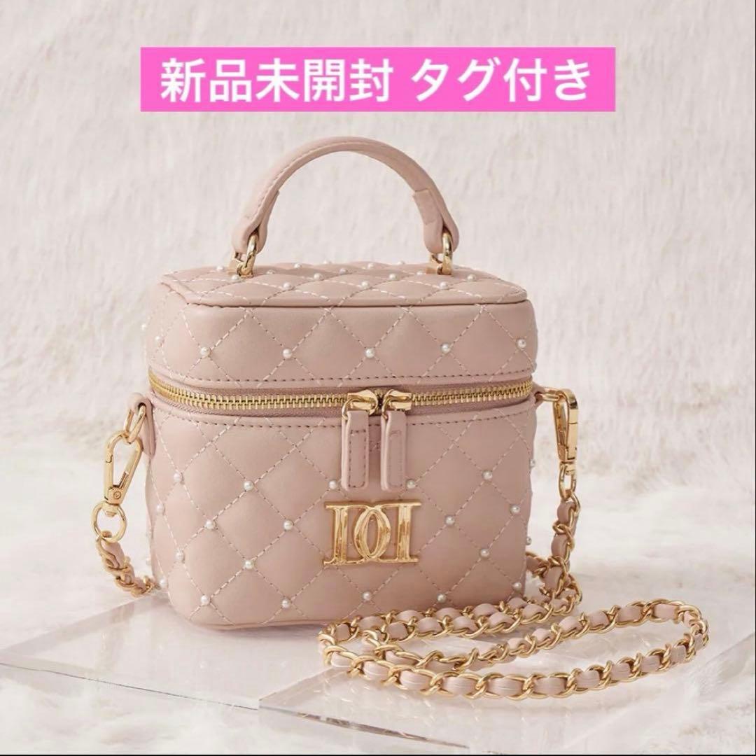 Darich キルティングパールスクエアミニバッグ ゴールドパーツ ピンク