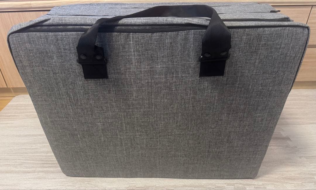 farska コンパクトベッドFREE メランジグレー 折りたたみベビーベッド