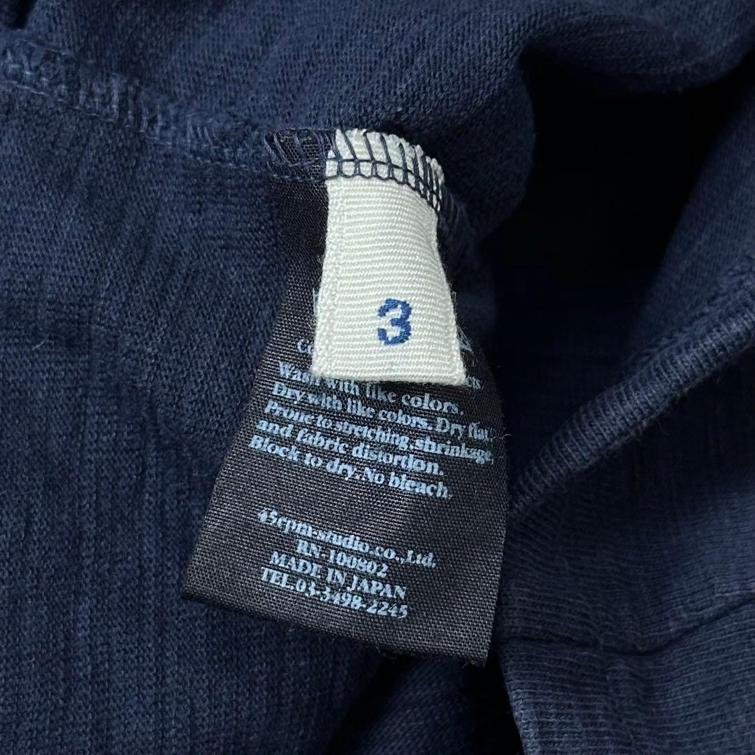 45rpm インディゴ バスクシャツ カットソー ロンT