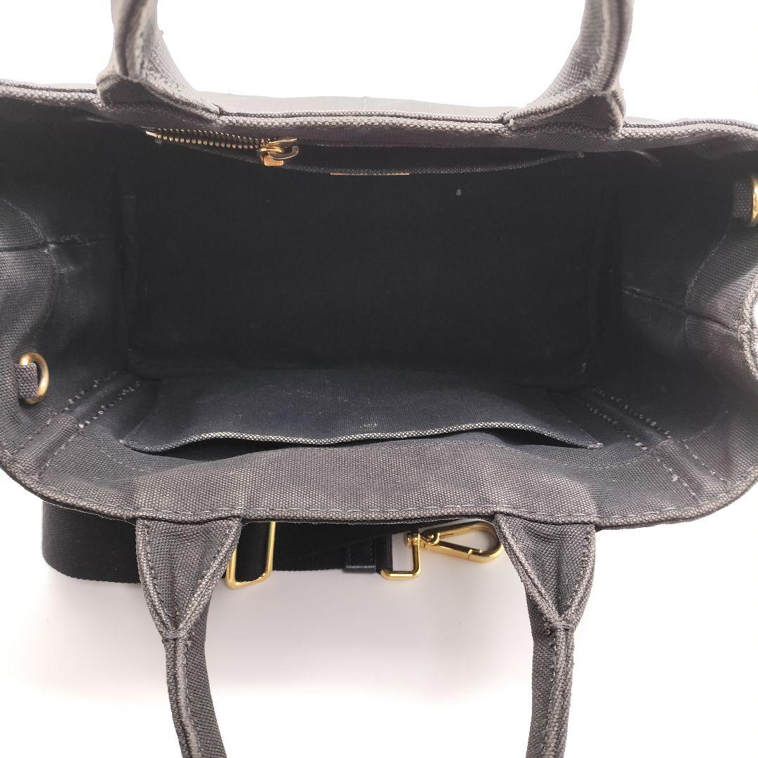 美品! PRADA プラダ カナパ 2WAY ブラック ショルダーバッグ