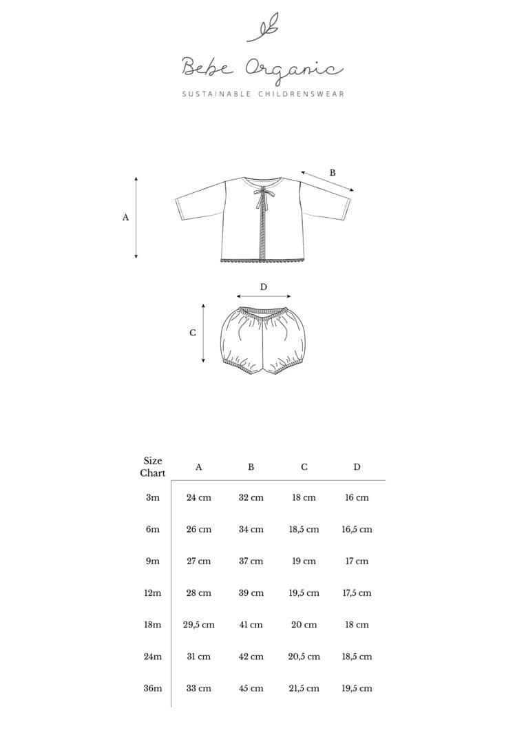 【omochi】bebeorganic Joan Baby Set 24m