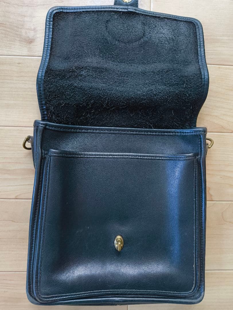 OLDCOACH ショルダーバッグ USA レザー 黒