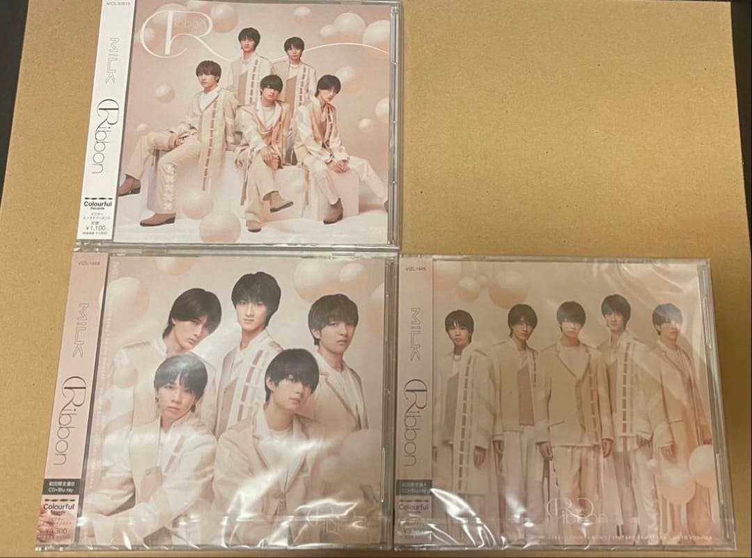 M!LK Ribbon 通常盤 初回限定盤AB 3形態セット