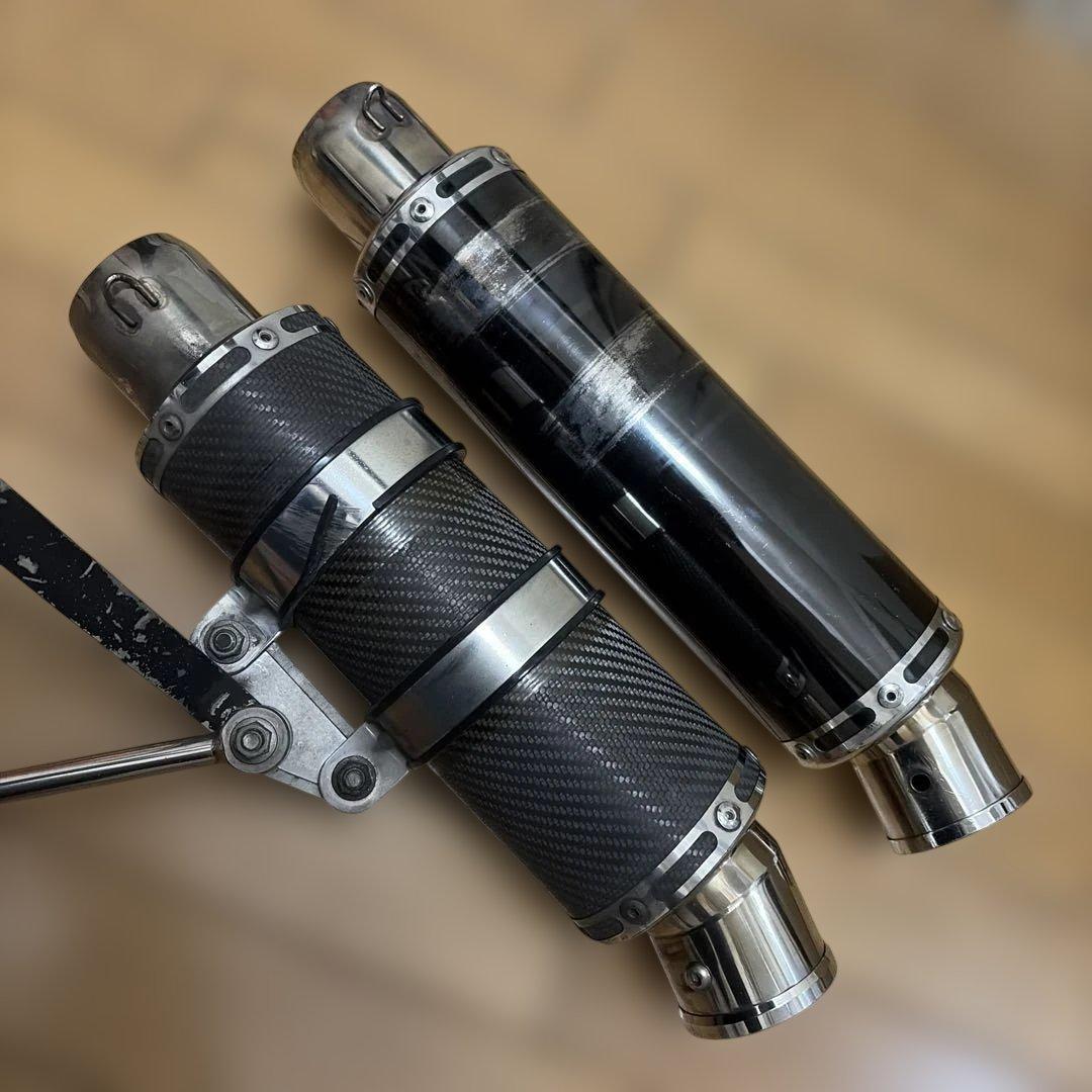 ウインドジャマーズ シグナス(SE44J)カーボンマフラー:サイレンサー2本