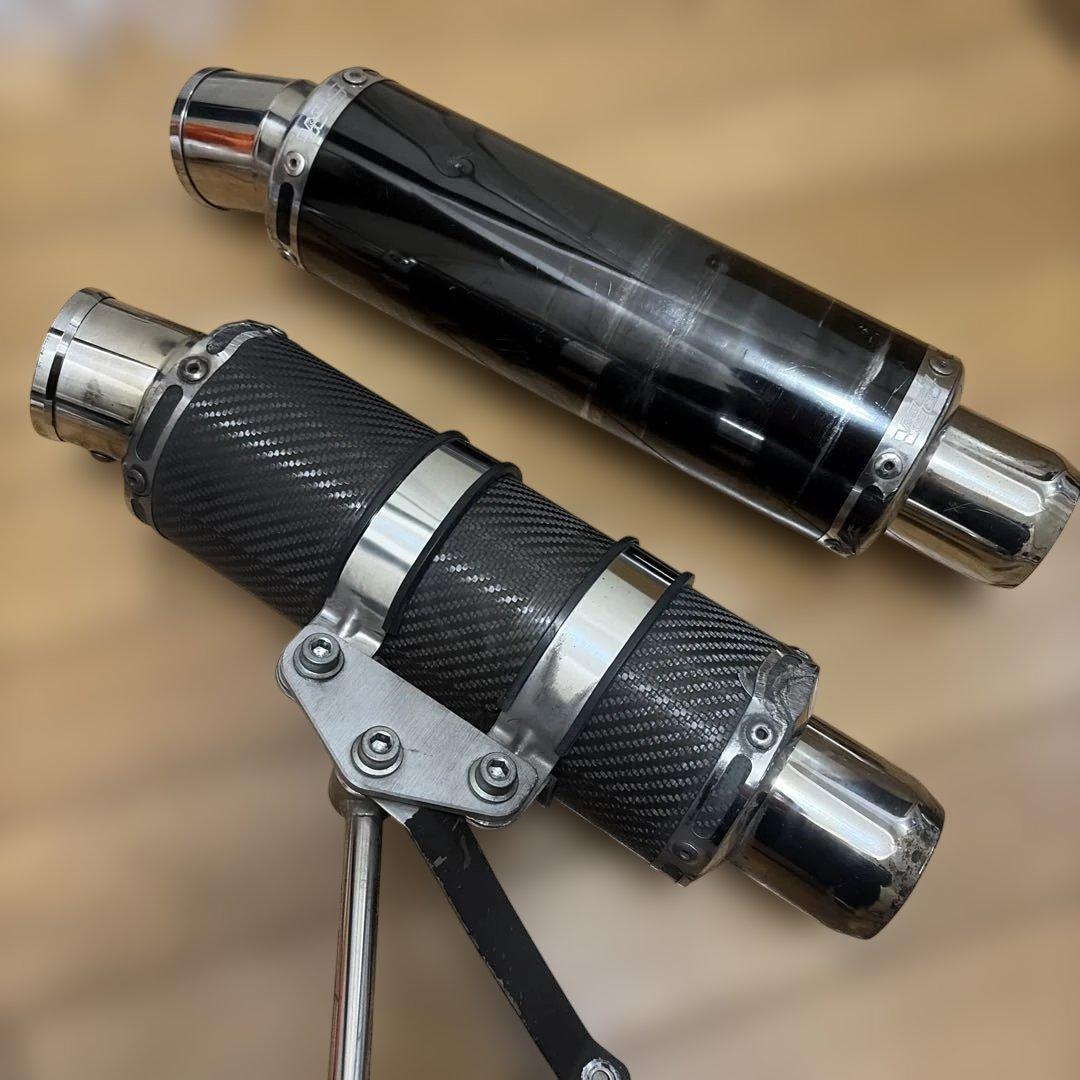 ウインドジャマーズ シグナス(SE44J)カーボンマフラー:サイレンサー2本