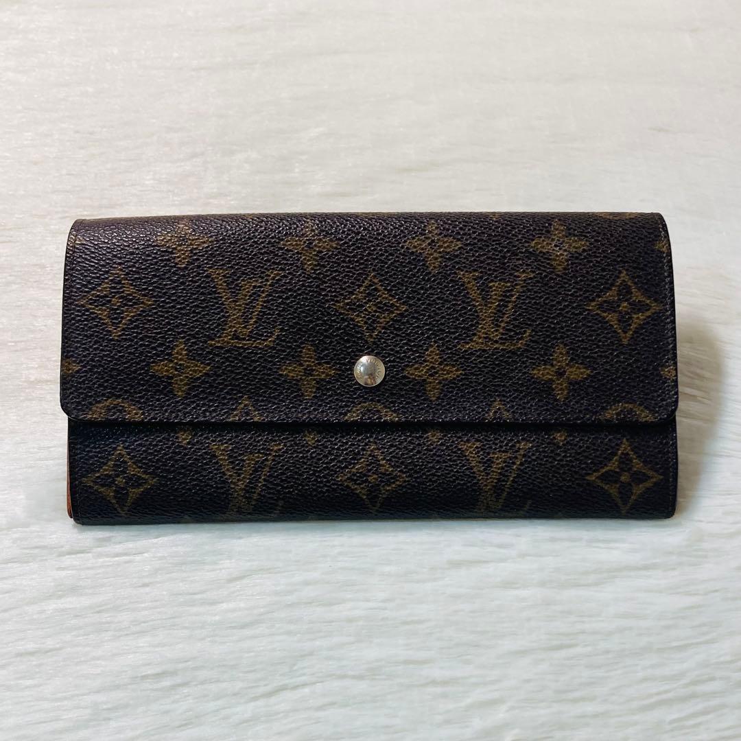 LOUIS VUITTON ヴィトン　長財布　クレディ　二つ折り　財布　茶色