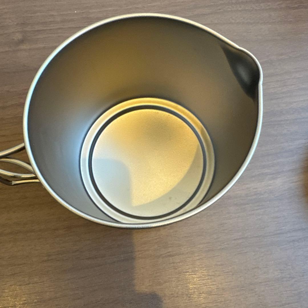 EVERNEW チタン製マグポットとアルコールストーブ用スタンドセット