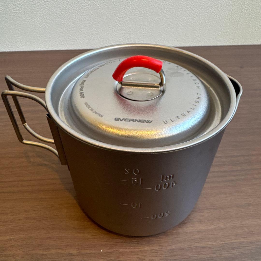 EVERNEW チタン製マグポットとアルコールストーブ用スタンドセット