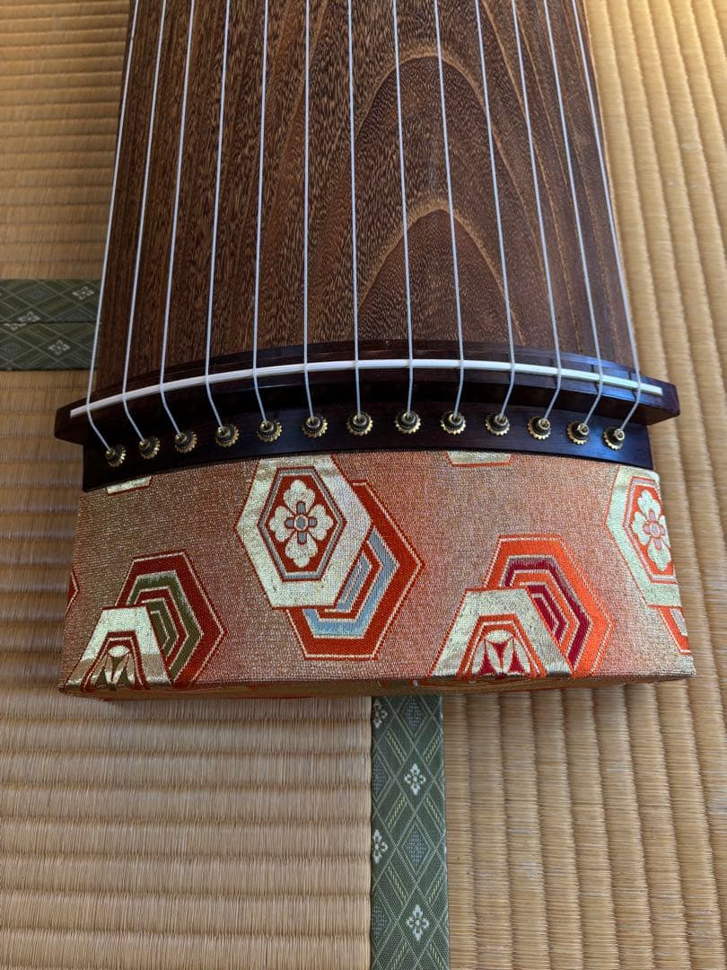 木製 13弦琴 バチ付き
