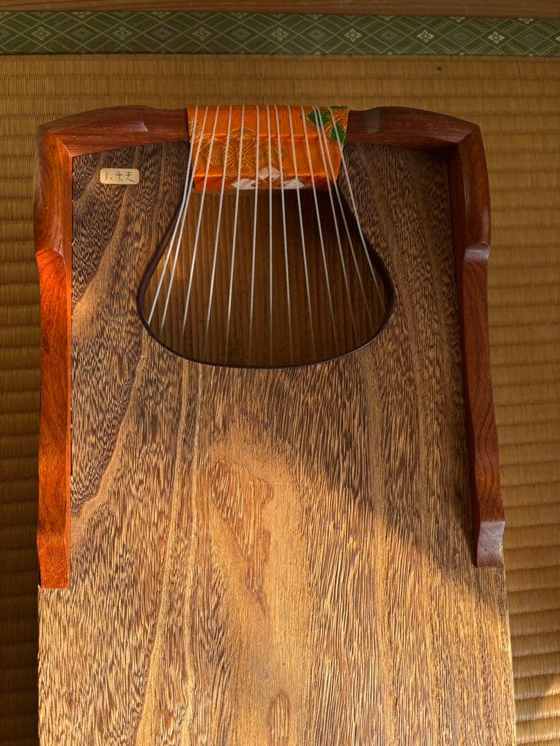 木製 13弦琴 バチ付き