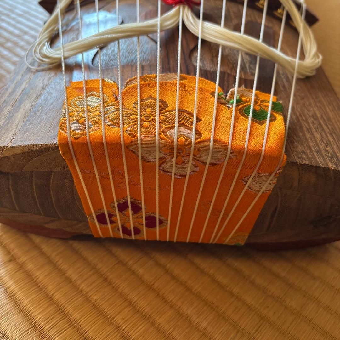 木製 13弦琴 バチ付き