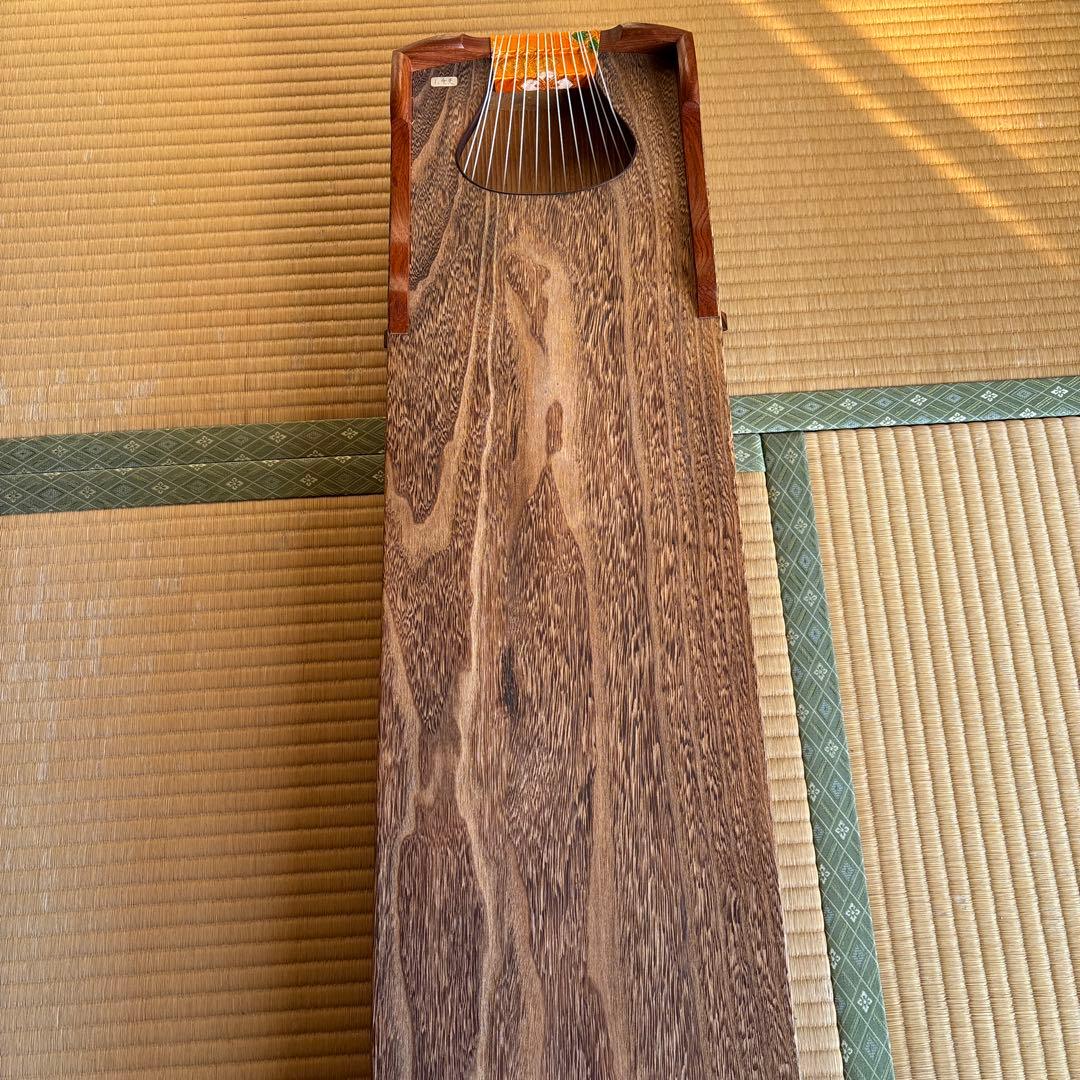 木製 13弦琴 バチ付き