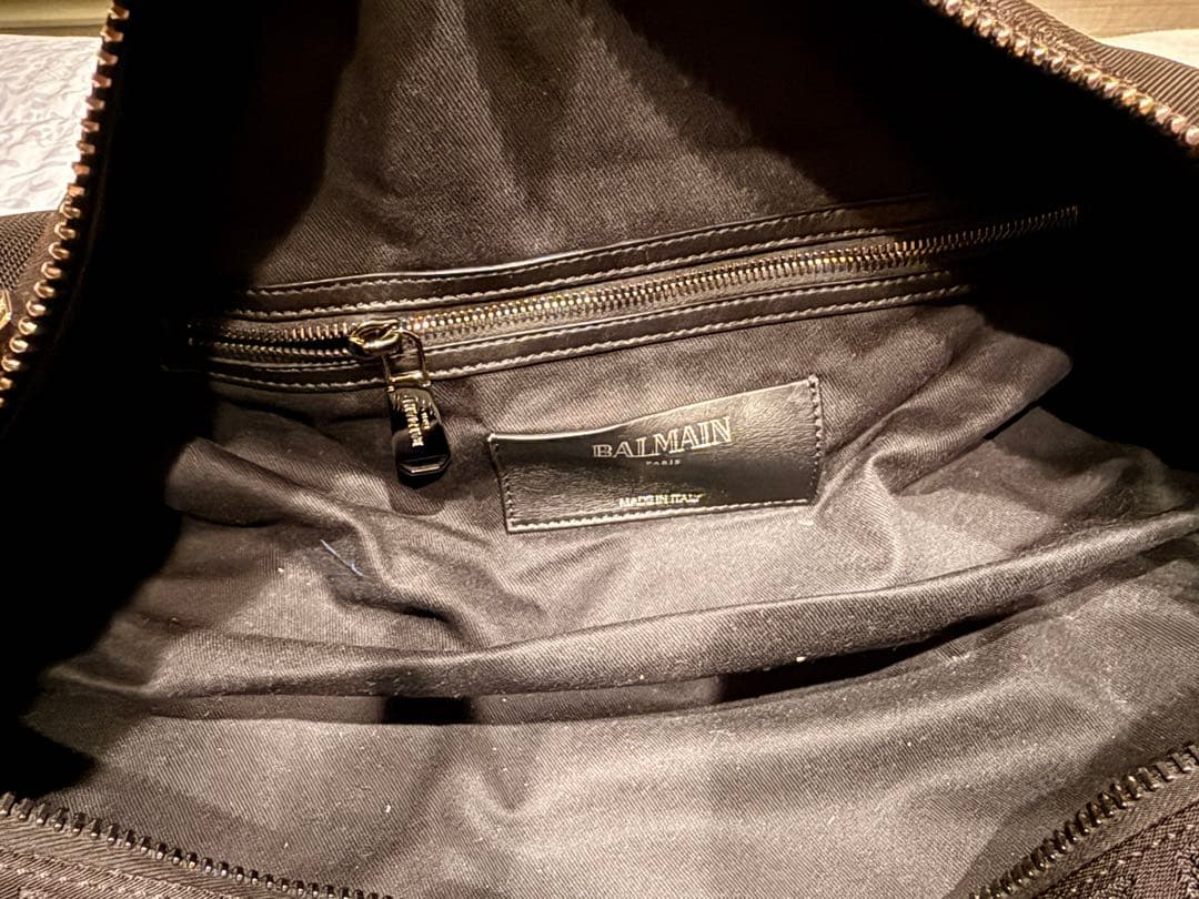 BALMAIN ボストンバッグ 黒 S8HS100PNYG