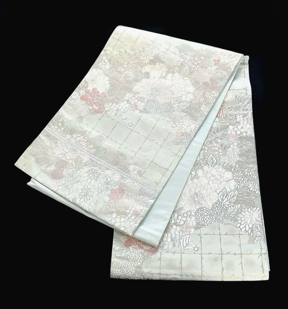 袋帯　ワンタッチ作り帯　マジックテープ　二重太鼓　付け帯　正絹刺繍