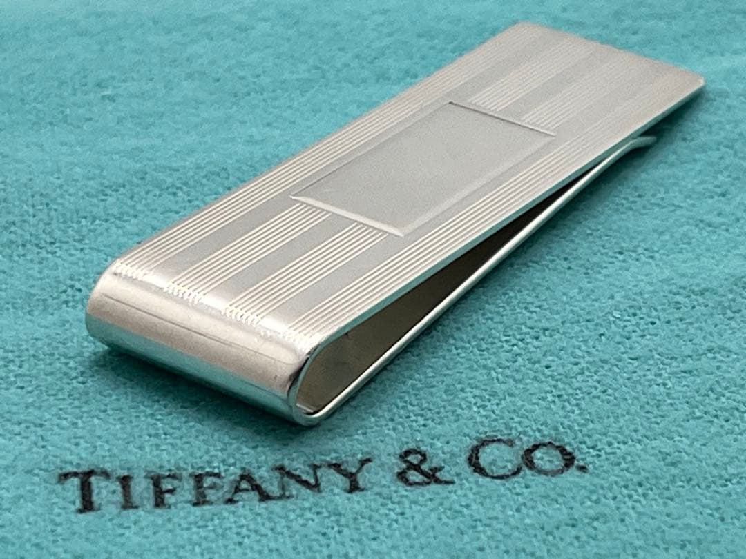 c432 ティファニー　エンジンターン　マネークリップ　シルバー　925