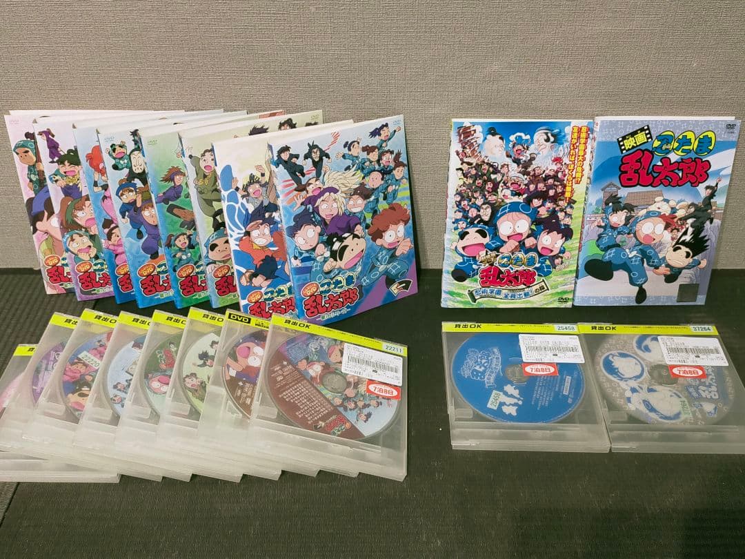 忍たま乱太郎 DVD 16シリーズ 全巻 1巻〜8巻 映画 6枚収納ケース付属