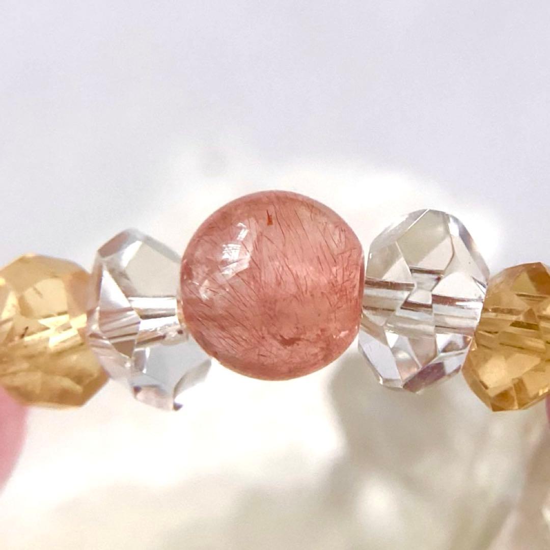 にゃんたま* ★ブレスレット ストロベリークォーツ ♪ 388