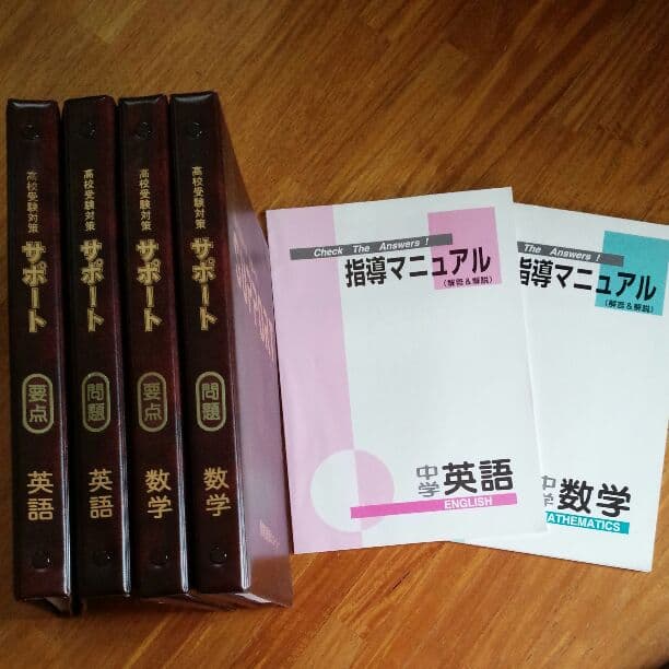 高校受験対策。数学と英語の問題集と要点