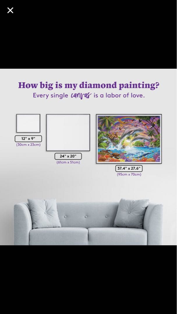 古*音様 ダイヤモンドアート　DAC 95㎝×70cm