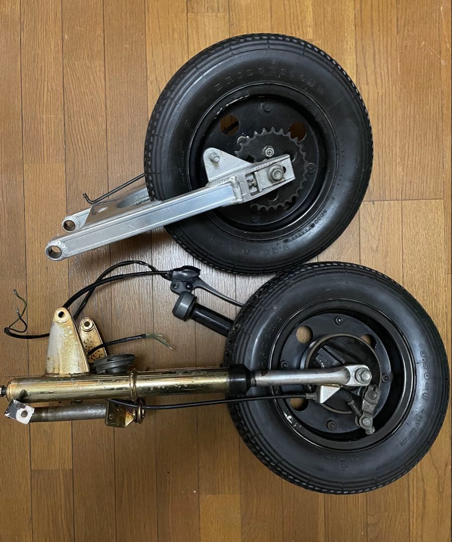モンキー　純正ホイール　武川スイングアーム　セット　部品取り