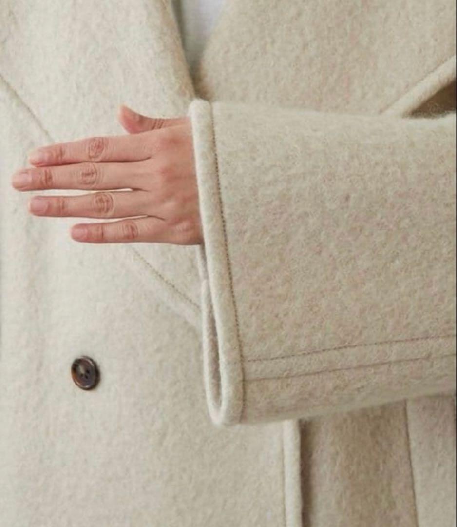 【大草直子さんコラボ】モヘヤシャギーハーフコート