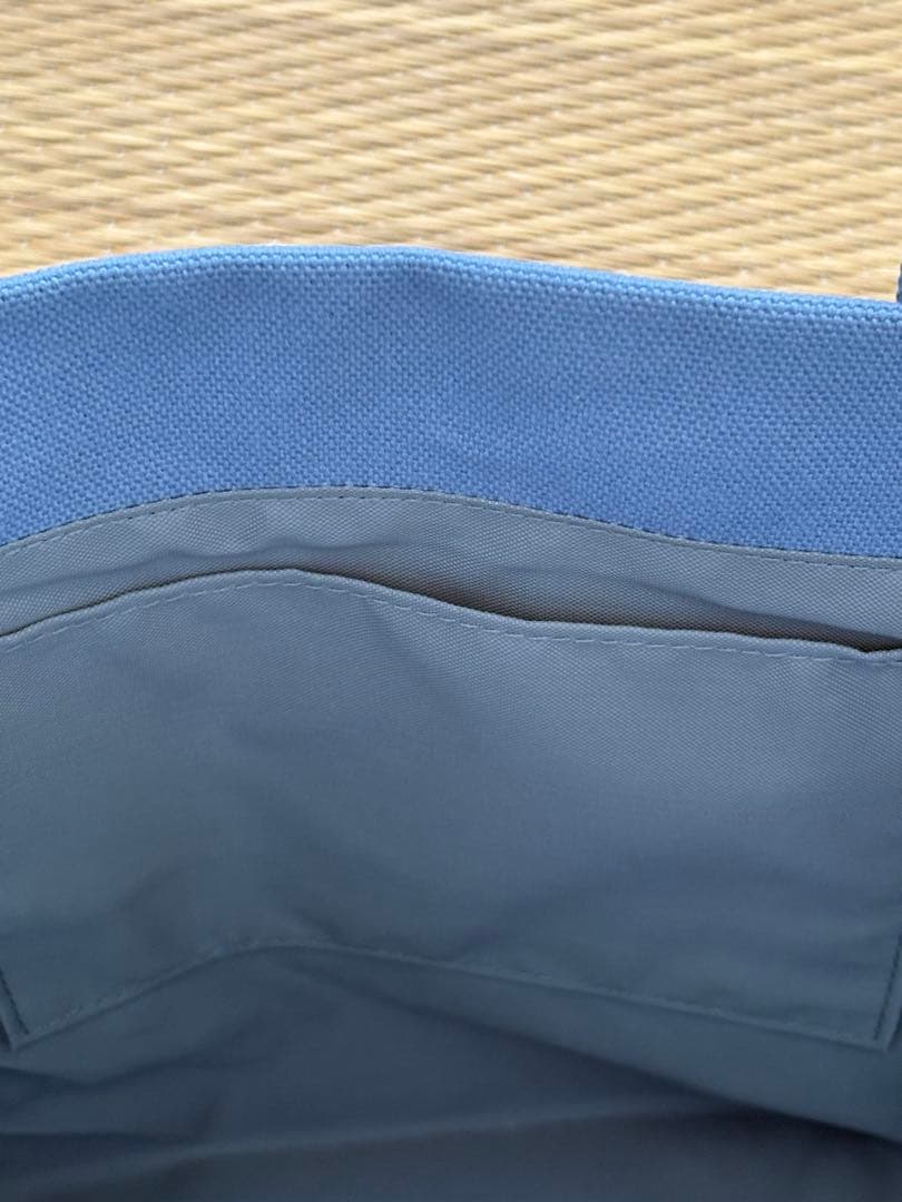 フェイラー　オールドテディ　ワッペントートバッグ　ライトブルー