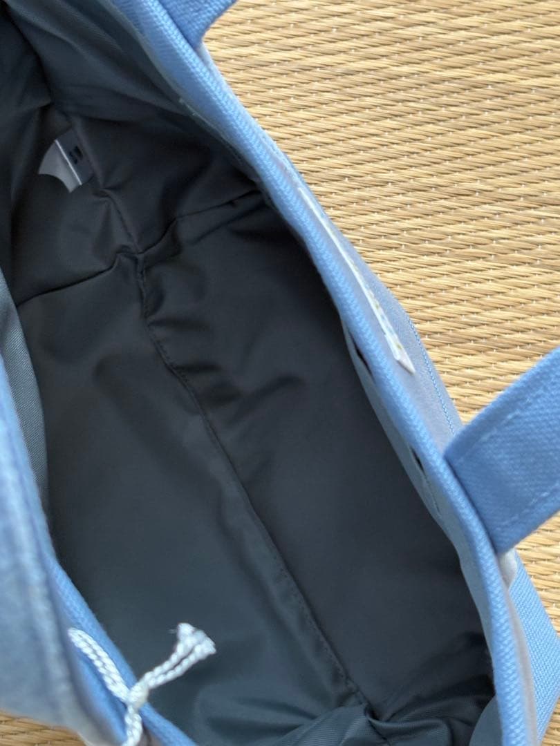 フェイラー　オールドテディ　ワッペントートバッグ　ライトブルー