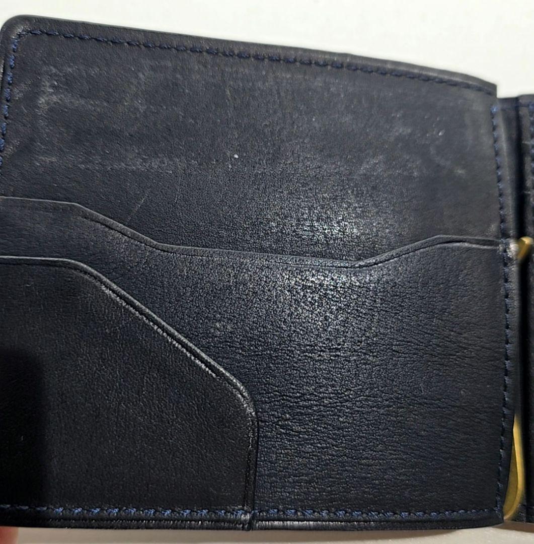 土屋鞄⭐ビークルマネークリップウォレット⭐ダークインディゴ