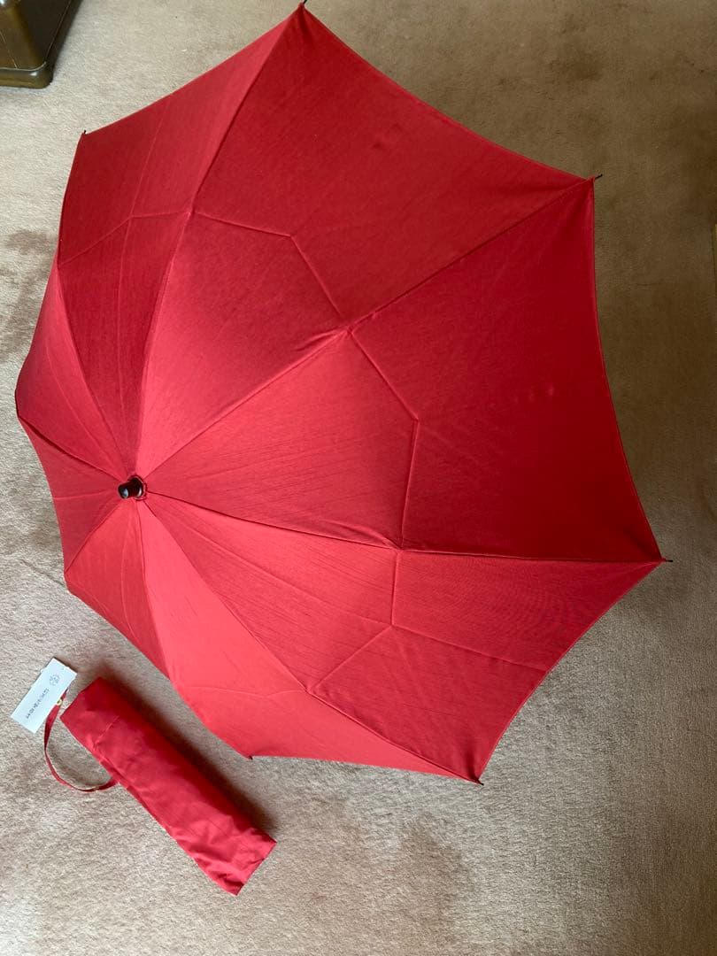 【新品未使用】前原光栄商店 トンボ洋傘 折り畳み傘（赤）