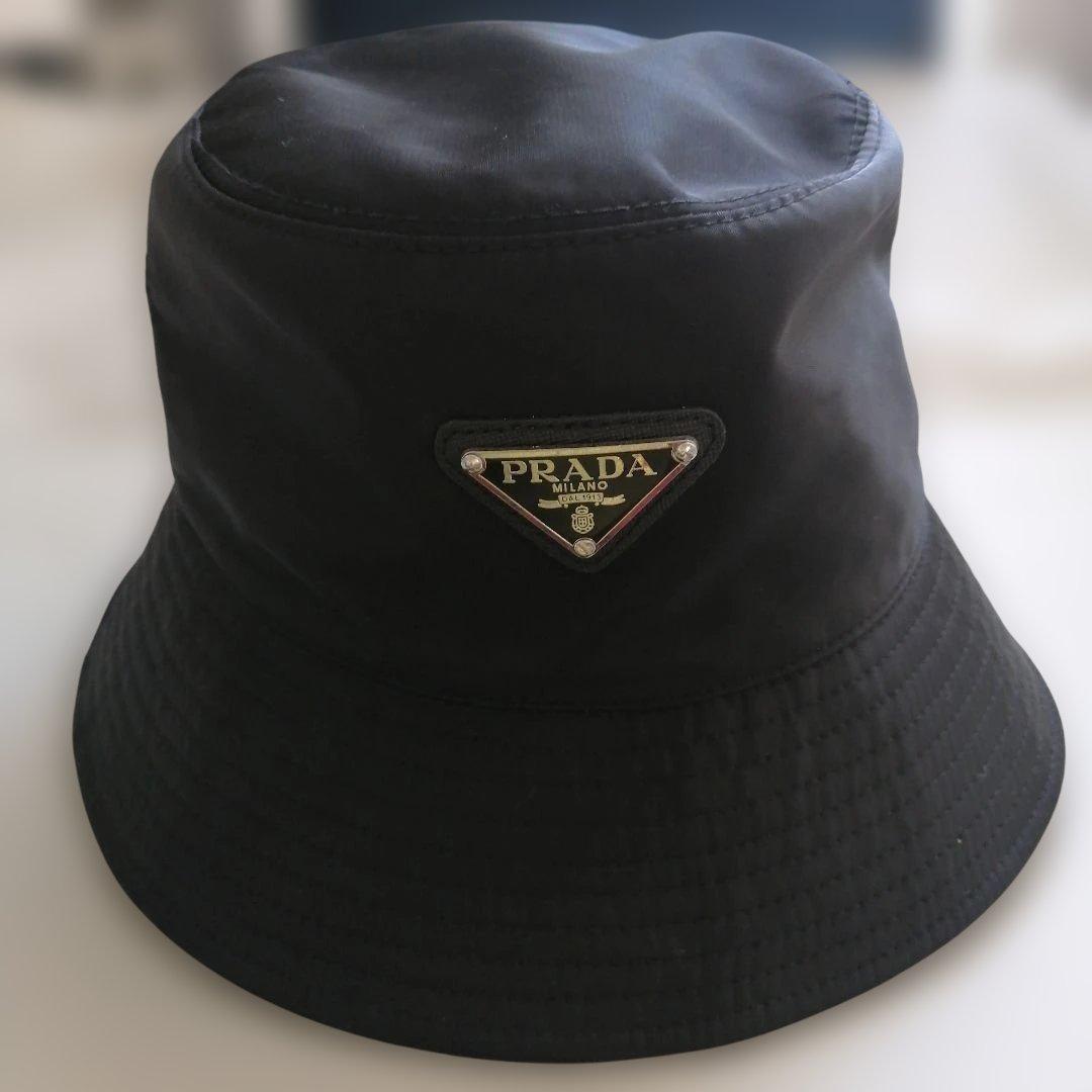 PRADA バケットハット ブラック サイズ L