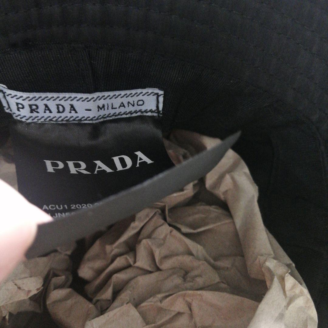 PRADA バケットハット ブラック サイズ L