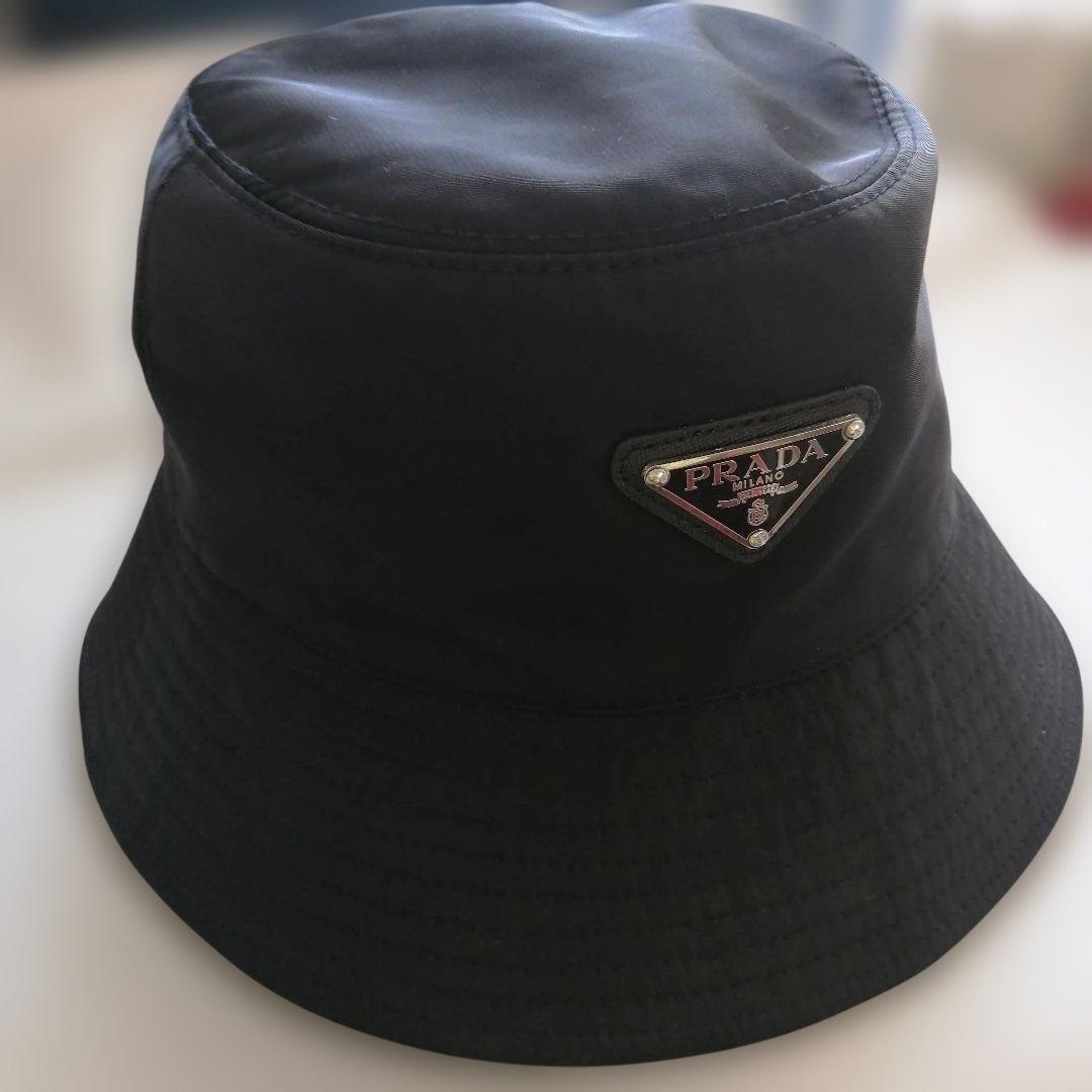 PRADA バケットハット ブラック サイズ L