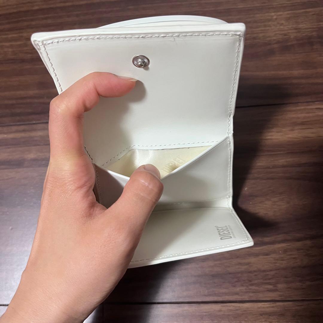 【DIESEL ディーゼル】3つ折り財布 ホワイト* *美品