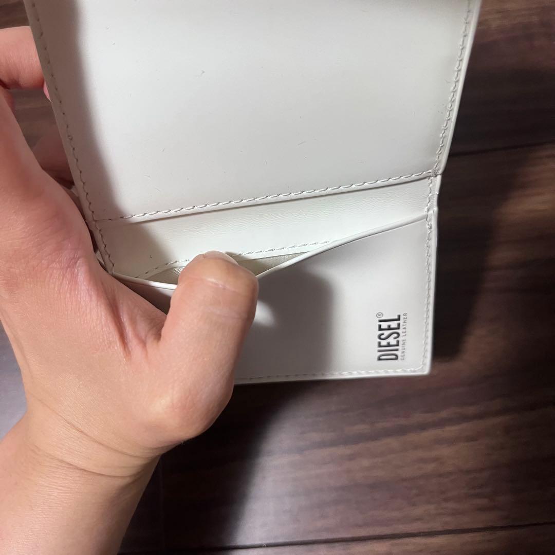 【DIESEL ディーゼル】3つ折り財布 ホワイト* *美品