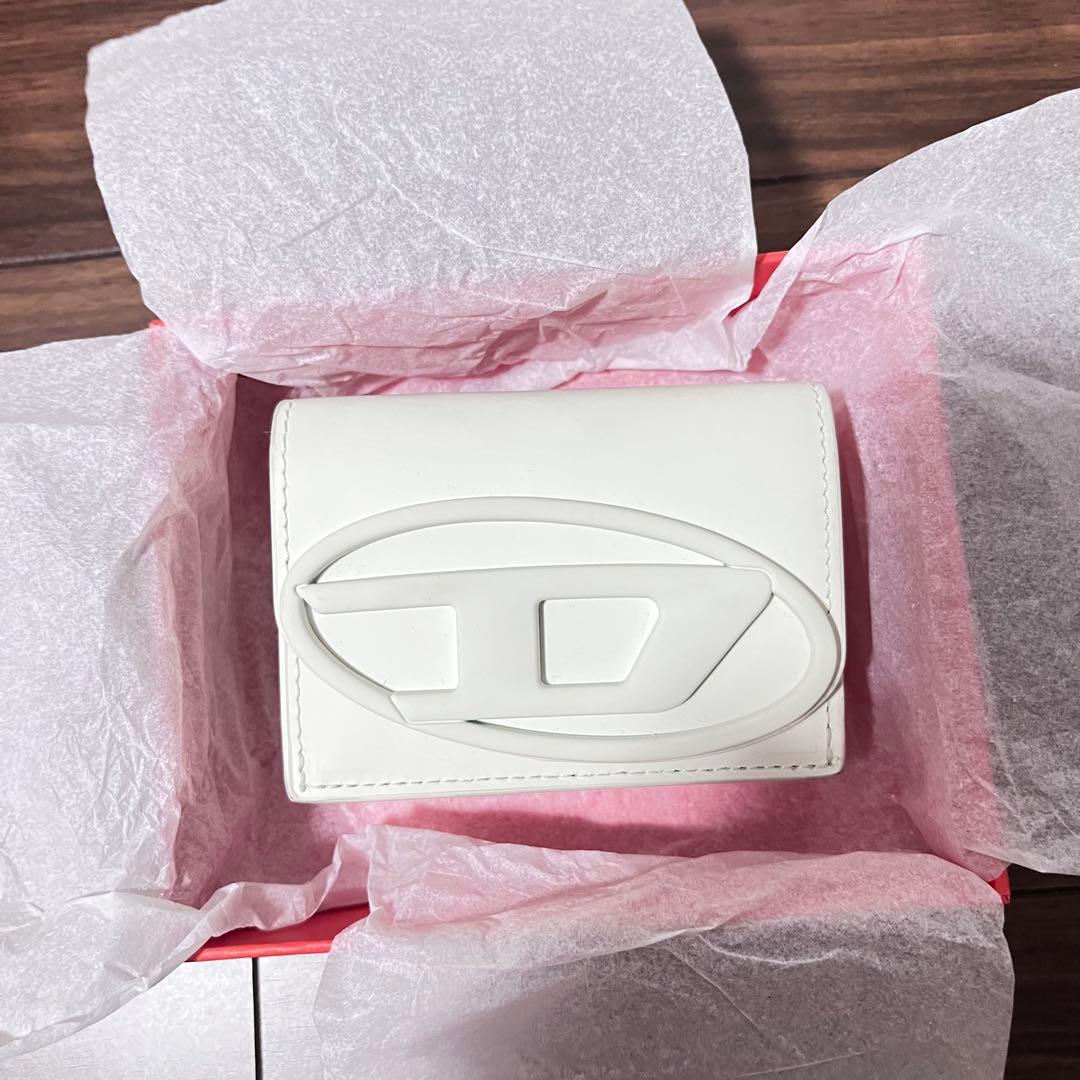 【DIESEL ディーゼル】3つ折り財布 ホワイト* *美品