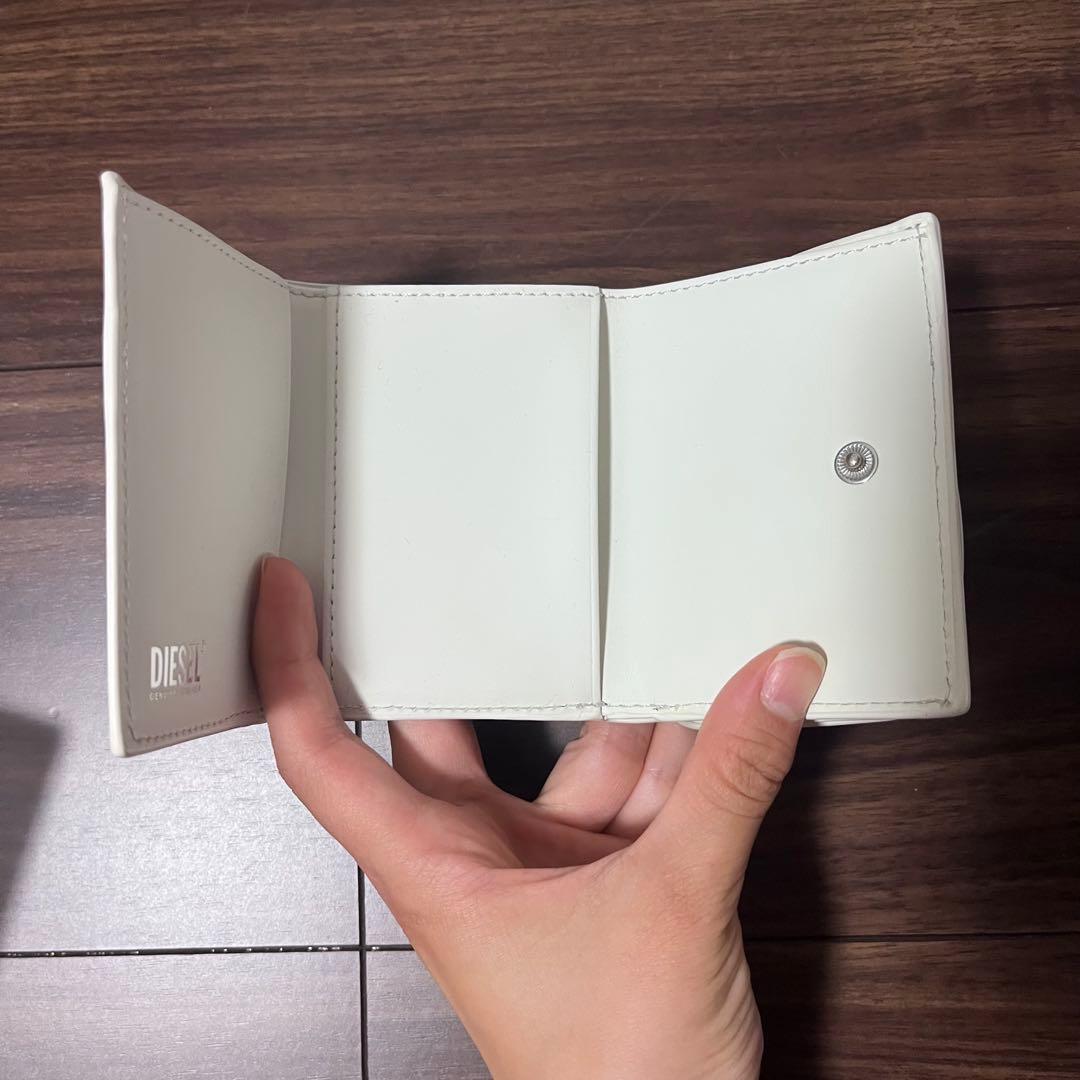 【DIESEL ディーゼル】3つ折り財布 ホワイト* *美品